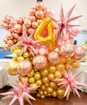 PRINCESS BIRTHDAY PARTY  BALLOON WALL 