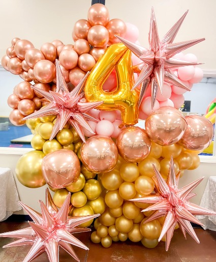 PRINCESS BIRTHDAY PARTY  BALLOON WALL 