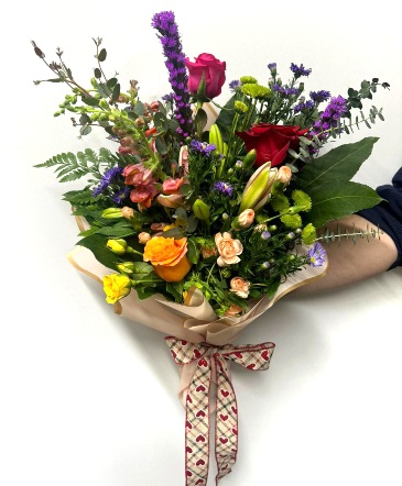 Prism of Love Wrapped Bouquet in Albany, NY | Ambiance Florals & Events