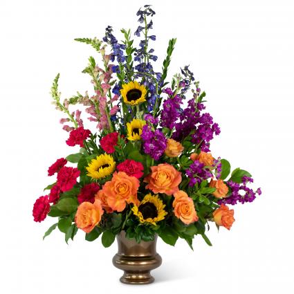 Prismatic Rays Grande Tribute Arrangement
