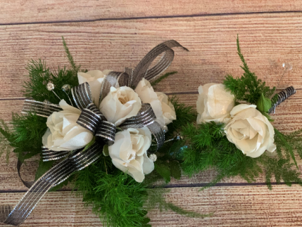 Prom 2020 White Rose Wrist Corsage 