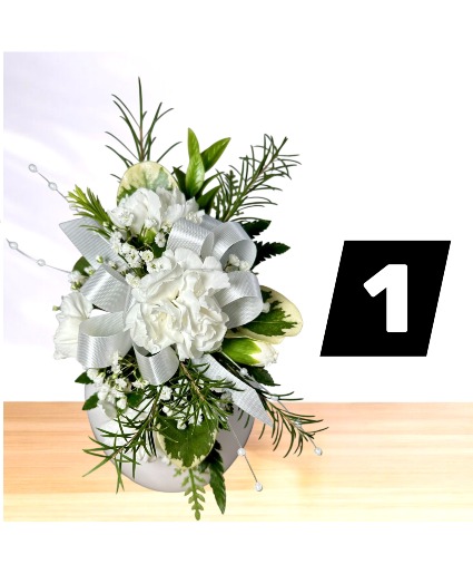 #1 Prom Corsage and Boutonniere Set - Carnations (Bout - $20, Corsage - $45)