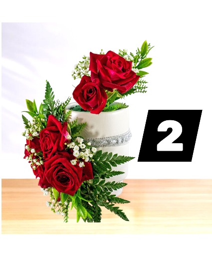 #2 Prom Corsage and Boutonniere Set - Roses (Bout - $25, Corsage - $55)