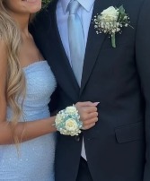 Wrist Corsage & Boutonniere Homecoming Set