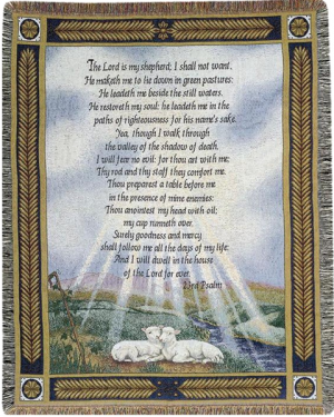 Psalms 23 Throw/Blanket
