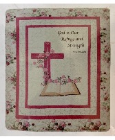 Psalms 46:1 Memorial Quilt 50x60”