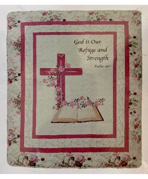 Psalms 46:1 Memorial Quilt 50x60”