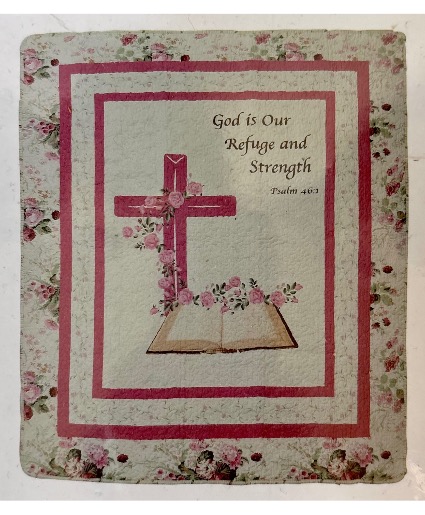 Psalms 46:1 Memorial Quilt 50x60”