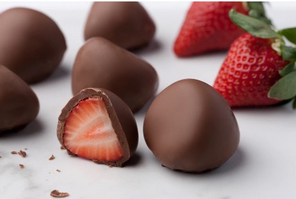 新品タグ付き　Strawberry Loves Chocolate ブラウス Chocolate_covered_strawberry_s
