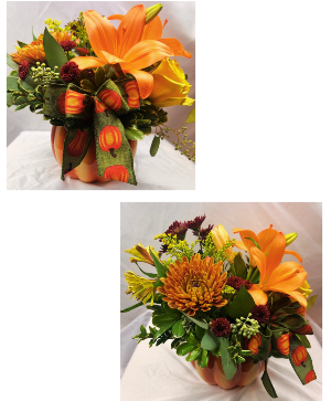 Pumpkin Deluxe Centerpiece ceramic container