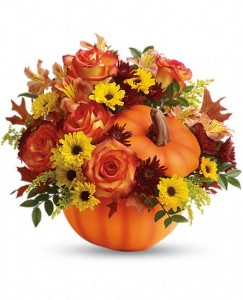 F100 - Pumpkin Favorite Fresh Arrangment