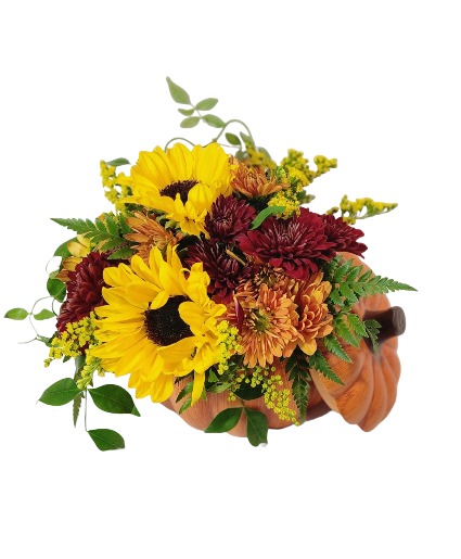 Pumpkin Floral Fall Arrangement