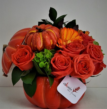 Pumpkin Flower Autumn Celebration Autumn Arrangement