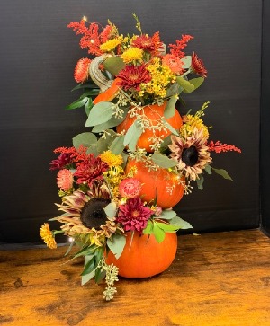 Pumpkin Patch 3 Tier Pumpkin Tower Design