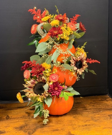 Pumpkin Patch 3 Tier Pumpkin Tower Design