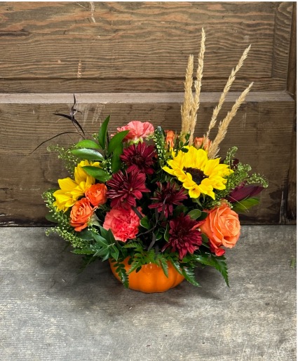 Pumpkin Patch Ceramic Pumpkin Arrangement