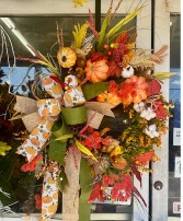 PUMPKIN PATCH DOOR WREATH