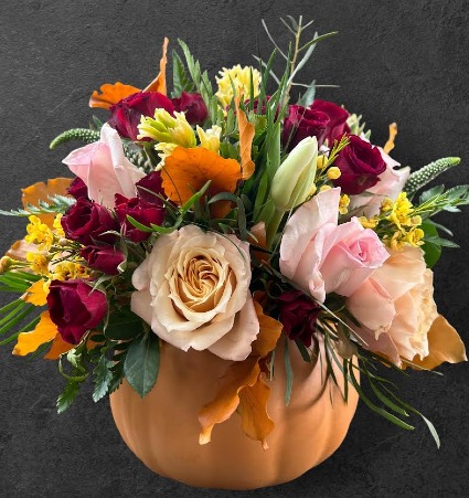 Pumpkin Patch Flower Arrangement