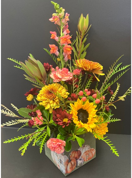 Pumpkin Patch Flower Arrangement