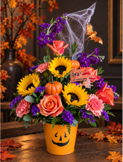 PUMPKIN PATCH PAIL FRESH ARRANGEMENT