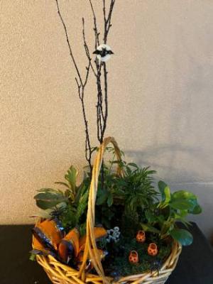 pumpkin patch planter basket