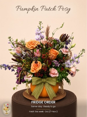 Pumpkin Patch Posy Fridge Order