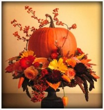 Pumpkin Pedestal Fall