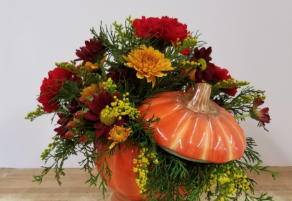 Pumpkin Pop Arrangement-SOLD OUT Fresh arrangment