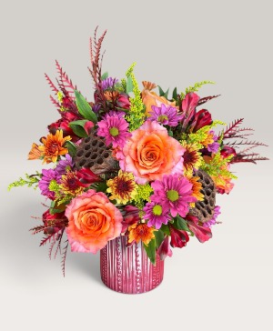 Pumpkin Spice Ceramic Vase 