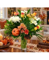 Pumpkin Spice Fall Design Mix with Croton Leave