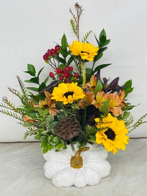 Pumpkin Spice Floral Arrangement