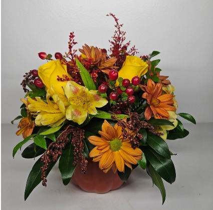 Pumpkin Spice Flower Arrangement