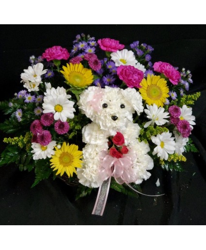 Puppy Love Basket Arrangement