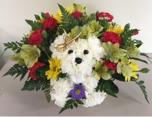 Puppy Love Floral Arrangement 