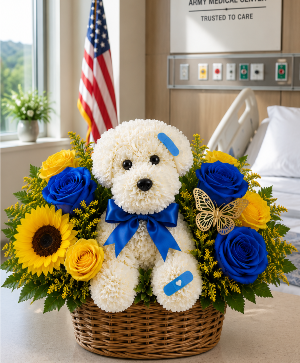Puppy Pick-Me-Up Call Us for Faster Service & Daily Specials: (915) 303-8500 Text Us to Order Anytime: (915) 505-3708 Your trusted source for Flowers & Delivery in El Paso TX 