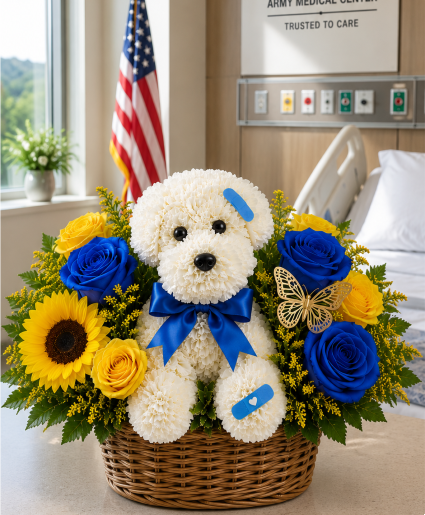 Puppy Pick-Me-Up Call Us for Faster Service & Daily Specials: (915) 303-8500 Text Us to Order Anytime: (915) 505-3708 Your trusted source for Flowers & Delivery in El Paso TX 