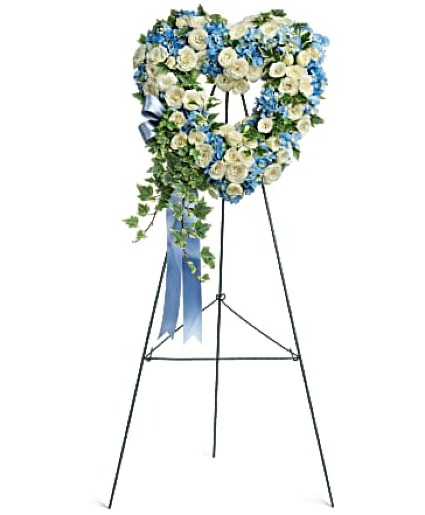 Pure Heart funeral wreath 