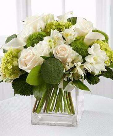 Pure Heaven Square Vase in Braintree, MA | Braintree Flowers