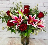 Classic Romance Lily and roses