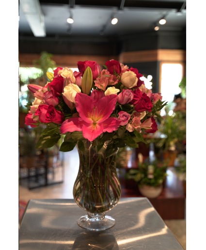 Pure Romance  Roses & Lilies 
