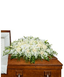 Pure Serenity Casket Spray Sympathy Arrangement
