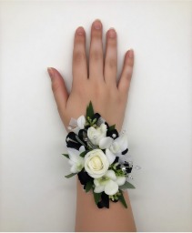 Shimmering White Corsage
