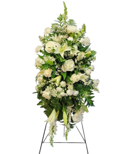 Pure White Standing Spray 