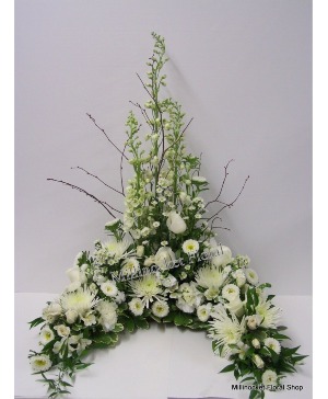 Pure white urn wrap Half urn wrap