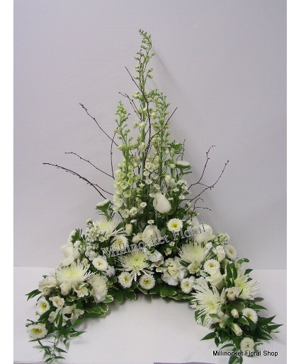 Pure white urn wrap Half urn wrap