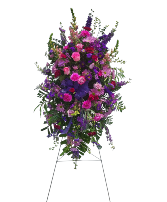 Purple and Pinks From the Heart FS-314 Standing Fresh Flower Spray 