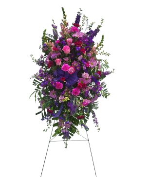 Purple and Pinks From the Heart FS-314 Standing Fresh Flower Spray 