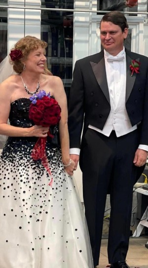 purple and red wedding  
