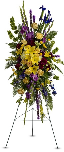 PURPLE AND YELLOW EASEL SPRAY EASEL SPRAY