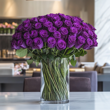 Purple Arrangement   in Coconut Grove, FL | Luxury Flowers